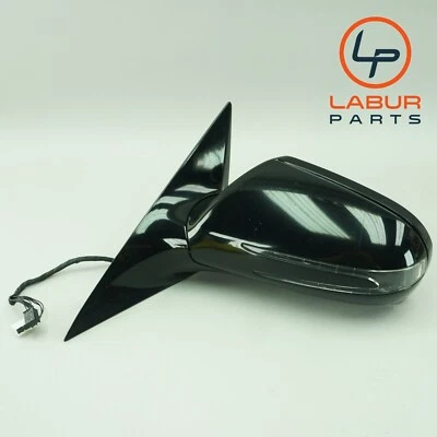 Espelho dianteiro esquerdo da porta lateral do motorista R171 09-11 Mercedes SLK Class preto C1606 - Imagem 1 de 4