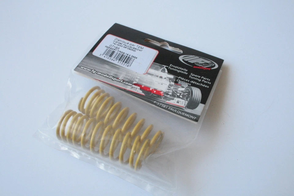 FG Modelsport Yellow Progressive Shock Springs 16mm 2.3x58mm - 07193 - Image 1 of 1
