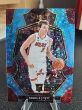 2022-23 Panini Select Premier Level Nikola Jovic RC Heat 54/99 Blue Disco H2