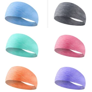 Sports Headband Yoga Dance Running Fitness Elastic Breathable Sweatbands - Picture 1 of 14