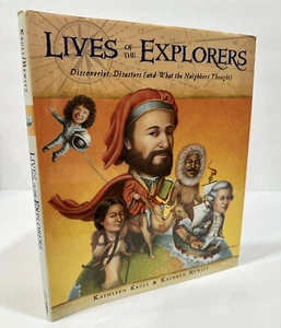 LIVES OF THE EXPLORERS: Signed 1st Ed.  Hardcover Kathleen Krull New - Picture 1 of 4