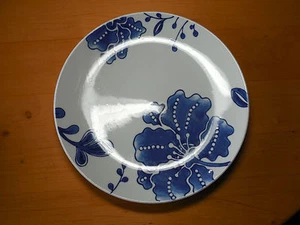 Home BLUE AND WHITE Dinner Plate 11 1/8"  Floral Coupe    1 available - Picture 1 of 4