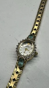 Jules Jurgensen Topaz & Diamond GT Quartz Watch Model 7339 (fits 6" WRIST) (A10) - Picture 1 of 7