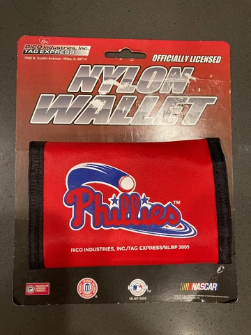 Retro Throwback Philadelphia Phillies Nylon MLBP Wallet Bifold Cover