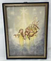 1618 Little angels playing instruments to the Virgin POSTER Decorative Art.Cute 