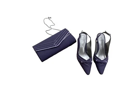 Jacques Vert grape Shoes Size 37 + bag pristine - Image 1 of 3