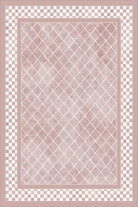 Modern Design Pink Latex Water Resistant Washable Area Runner Rug - Picture 1 of 1