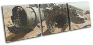 Star Wars Force Awakens Movie Greats TREBLE CANVAS WALL ART Picture Print - Foto 1 di 1