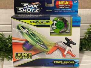 Hot Wheels Spin Shotz Special Edition Power Launcher Starter Kit - New