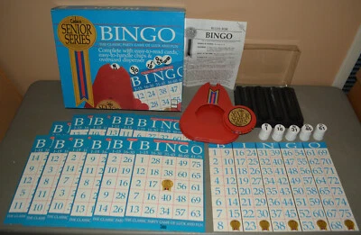 BINGO game Senior Series - Cadaco 1990 - COMPLETE easy to read cards - Image 1 of 2