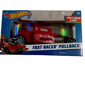 Hot Wheels Fast Racer Pullback 2022 5.75” Red Bone Shaker 0833HX01 - Picture 1 of 5