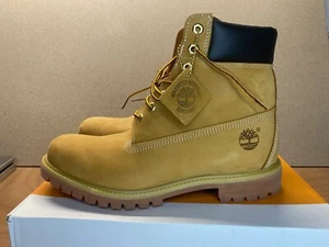 Timberland Men's Premium 6in Waterproof Work Boots US 11M Wheat Nubuck - Picture 1 of 14