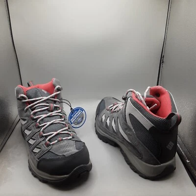 Columbia Women's Crestwood Mid Hiking Shoes 8M Graphite Daredevil WP D650 - Image 1 of 4