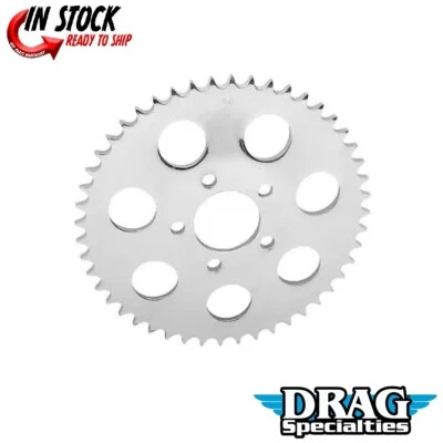 Drag Specialties 1210-0369 Chrome 530 Chain Conversion Rear Sprocket 51-Tooth - Image 1 of 3