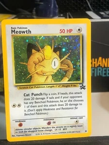 WOTC Pokemon TCG Promo - Holo Rare - Meowth #10 - w/ SWIRL - NM x1 - Picture 1 of 6