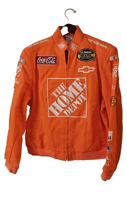 Chaqueta Nascar Vintage Mujer Chase Auténtica Naranja Carrera #20 Tony Stewart Talla XL Abrigo Foto 1 de 4