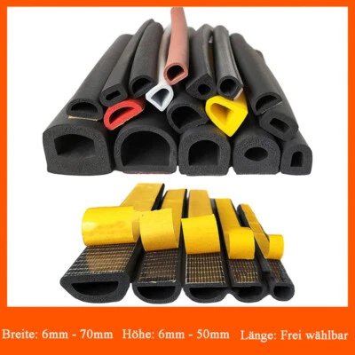 Fensterdichtung Selbstklebend Gummidichtung Türdichtung Dichtband EPDM Dichtung - Bild 1 von 4