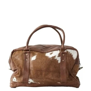 Unisex Nguni Rindsleder Duffle Bag | Weekender Tasche | Afrikanische Reisetasche - Bild 1 von 10