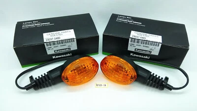 Par de guiños intermitentes originales Kawasaki KLX KLX150 KLX140 23037-0480 Foto 1 de 4