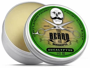 Moustache Wax 15ml Eucalyptus Mens Beard Grooming Strong Hold Twist Curls Points - Picture 1 of 7
