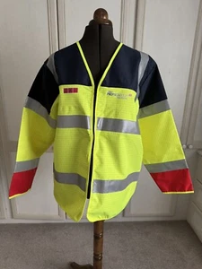 Hi Viz High Visibility Bomber Jacket Waterproof , Safety Work Security Coat - Picture 1 of 7