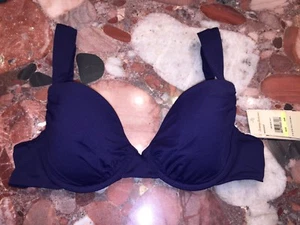 Tommy Bahama Bikini Navy Swimsuit Top Women's UW Bra 34B Nwt - Picture 1 of 6