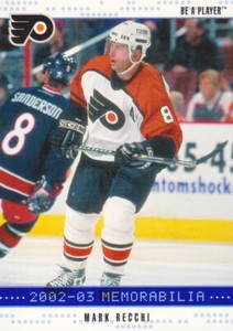 2002-03 BAP Memorabilia Hockey Sapphire #182 Mark Recchi 092/100
