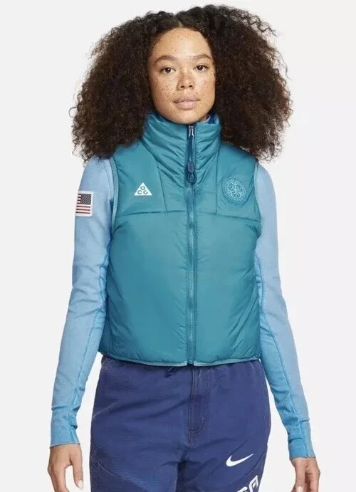 Nike ACG Therma Fit ADV USA Olympics Ski Team Vest Jacket Women’s Size Medium