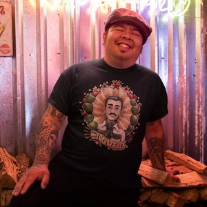 Jesus Malverde Mexican Saint Traditional Tattoo shirt tShirt Breaking Bad Outlaw - Picture 1 of 4
