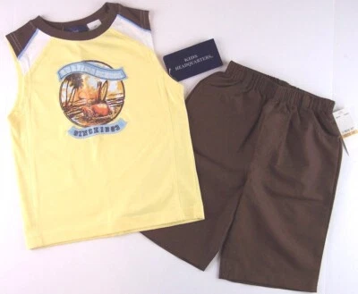 NWT Boy's 2 Pc. Surfing School Surf Play Set, Tank + Shorts, Sz.  5, $28 - Image 1 of 3