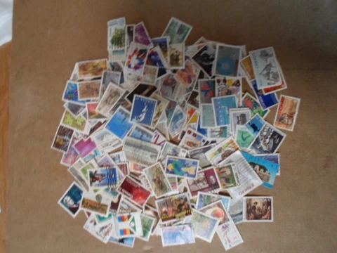 Collection lot 200+ different commemorative stamps of Canada all post 1968 Cover