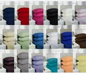 Extra Deep Fitted Bedsheets 16inc (40cm) | Single, Double, King, Super King, 4FT - Picture 1 of 86