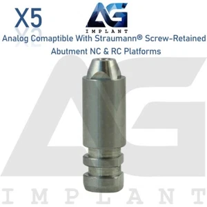 Réplica de laboratorio dental 5 pilares retenidos tornillos compatibles Straumann® analógicos Ø4,6 - Imagen 1 de 4