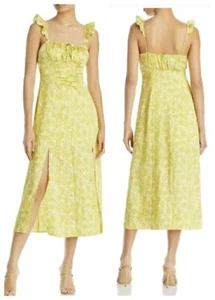 Cinq A Sept Damen Milicent Peamu Blumen Schlitz Schlitz Rüschen Kleid 00 $ 395 Neu mit Etikett - Bild 1 von 11