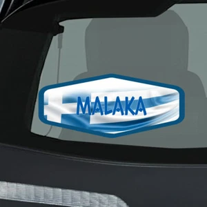Calcomanía pegatina bandera griega de Malaka 3,5x8 inc - Imagen 1 de 1