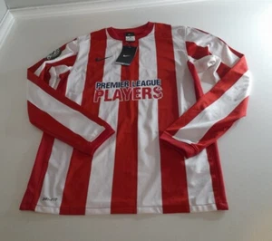 Nike Premier League Players Red & White Adults PFA Football Shirt Top Small Rare - Picture 1 of 18