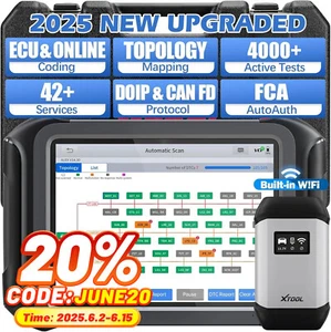 2025 XTOOL D9S Car OBD2 Bidirectional Diagnostic Scan Tool ECU Coding Topology - Picture 1 of 19