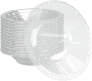 Plastic Dessert/Salad Bowls - Solid Color Disposable Bowls - 100 Count (Bowls - - Picture 1 of 6