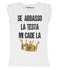 New T-Shirt Donna Fiammata Se Abbasso La Testa Idea Regalo - Picture 1 of 1