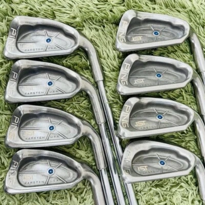 PING KARSTEN ISI 8pcs 3-W Iron Set CUSHIN JZ Flex Stiff - Image 1 of 4