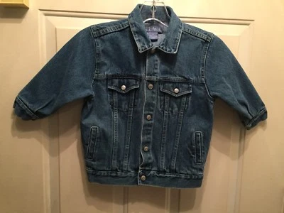 EL LUGAR DE LOS NIÑOS. CHAQUETA VAQUERA AZUL NIÑO. BOTONES A PRESIÓN. TALLA 4T Foto 1 de 4