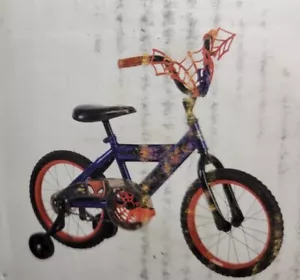 Huffy Marvel Spiderman kids bike 16” with 3D Spider web design plaque handle - Picture 1 of 6