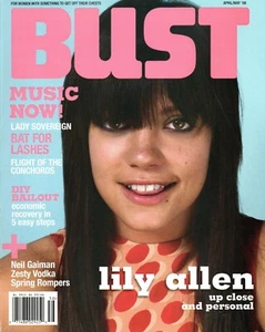 BUST Magazine April/May 2009 Lily Allen Bat for Lashes Neil Gaiman - Imagen 1 de 3