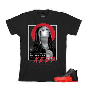 Tee to match Air Jordan Retro 12 Flu Game. Keep Tee - Picture 1 of 3
