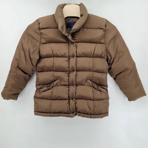[LESEN] Vintage Moncler Grenoble Daunen Puffer Jacke Mantel Braun Damen Größe 42 - Bild 1 von 10