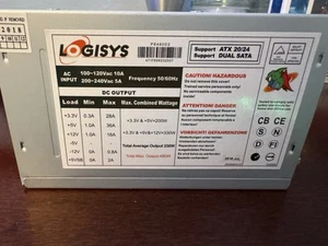 Logisys PS480D2 480w Dual Fan Dual SATA ATX Power Supply - Picture 1 of 6