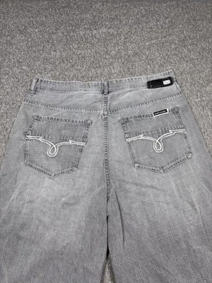 Pantalones Cortos de Jean Ecko Unltd Para Hombres 36 Calce Suelto Denim Bolsillos Bordados Años 90 Y2K De Colección Foto 1 de 4