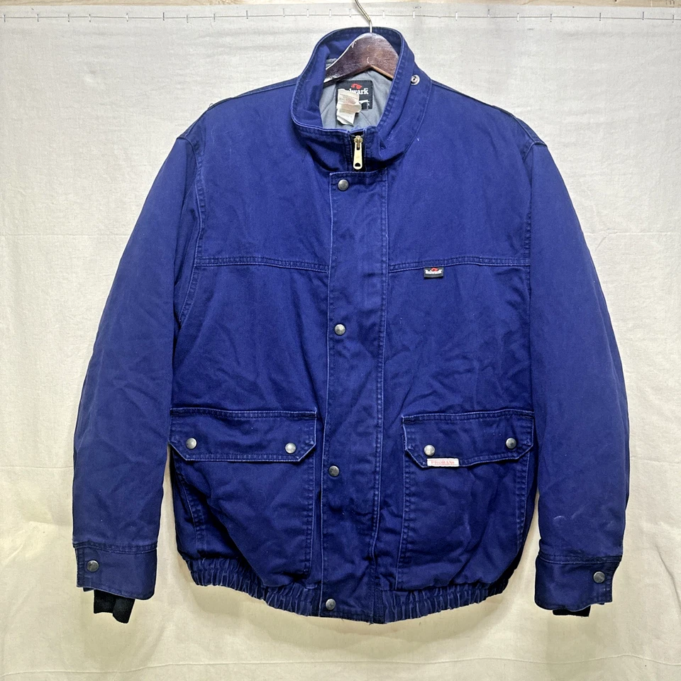 Chaqueta de bombardero Bulwark FR para hombre grande larga FR HEAVY azul marino forro extraíble Foto 1 de 4