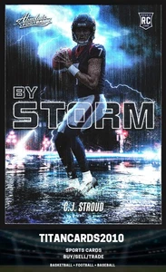 C.J. Stroud 2023 Panini Absolute Rookie By Storm RC Houston Texans #BST-2 - Picture 1 of 2