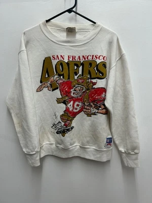 VTG Nutmeg 1988 San Francisco 49ers NFL Football Pullover Jack Davis Graphic M - Image 1 of 4